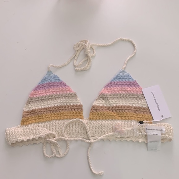 Lovers & Friends lisette crotchet skirt and bikini top M - Picture 5 of 7